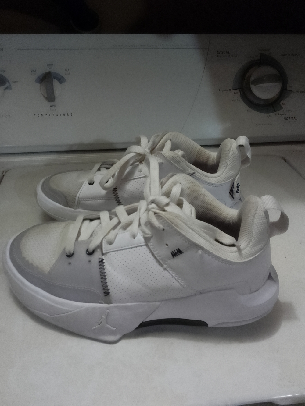 Jordan One Take 5 Big Kids  White Low-Top‎ Athletic Sneakers 5 Y
